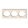 LOGO Ramka pozioma 3 potrójna beżowy 1LRH-3 KARLIK
