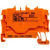 WAGO TOPJOBS 2000-1202 Złączka szynowa 2-przewodowa 1,0mm2 na szynę TH35 pomarańczowa