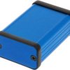 Aluminum enclosure, (L x W x H) 60 x 45 x 25 mm, blue, IP54, 1455D601BU