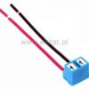 Oprawka żarówki H7 ceramik kabel 10cm;kątowa
