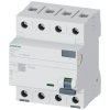 Siemens 5SV36466 RCCB 4-pin 63A 0.3A 400V Type A FI protection