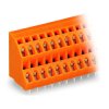 WAGO 736-306 2 x 6 Pole 5mm 21A 45° Double Deck PCB Terminal Block Orange