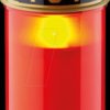 74366 LED Grablicht rot mit Flackerflamme, Timerfunktion