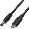 UNITEK Kabel zasilający USB-C - DC Jack 5,5x2,5mm 65W PD do laptopów TOSHIBA ASUS 1,8m