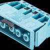 92.051.8658.0 Socket, snap-in - 5-pin, blue, spring connection