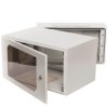 Szafa RACK 19 cali 6U 335x600x400mm IP54 szary (drzwi przeszklone) wnętrzowa SWK19-6U-40-DS-W 19-6028SWK19-6U-40-DS-W