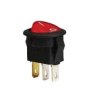 Przełącznik kołyskowy podśw. czerwony 3A/250V