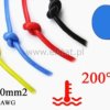 Kabel silikonowy niebieski; cynowana miedź 0,20mm2
