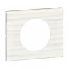 CELIANE Ramka pojedyncza uniwersalna Corian biały żłobkowany 069011
