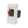 Gniazdo głośnikowe 2x 4mm2 moduł 1M 22,5x45 biały Legrand