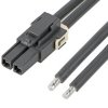 Molex Kabel przewód-płytka 3 216401 Żeńskie 600V Mega-Fit 600 mm 2 Czarny Męski Niezakończony