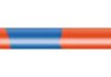 PVC-switching strand, highly flexible, LiYv, 0.14 mm², 18 x 0.1 mm, red/blue, outer Ø 1.1 mm, BYB-5-92F5930