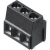 PCB terminal, 3 pole, pitch 5.08 mm, angled, black, 1716030000