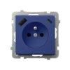 SONATA Gniazdo pojedyncze z uziemieniem z przesłonami z ładowarką USB A+C 230 V kobalt GP-1RZPUSBAC/m/86 OSPEL