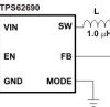500-mA, 4-MHz, 2.85-Vout High-Efficiency Step-Down Converter in Chip Scale Packaging