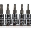 Zestaw nasadek rozmiar napędu 1/4 cala elementy: 7 RS PRO typ napędu Kwadratowy gniazdo T8 → T40