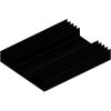 Extruded heatsink, (L x W x H) 100 x 79 x 15 mm, 5.1 to 3.1 K/W, black anodized, SK 45 100 SA
