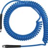 Compressed air spiral hose, 10 x 6.5 mm, L 3 m, 11 bar, PUR, for pneumatics, hydraulics and other supply lines, 158160