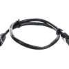 Kabel krosowy patchcord F/UTP kat.5e CCA czarny 0,5m 68654