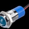Q14P3CXXB12E Indicator LED, 12 V DC, 14 mm, wired, blue/BrC