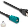 90698 HF cable, HSD Z plug to RJ45 plug