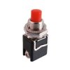 Przełącznik przycisk.PBS-13B, off-(on), metal, kwadratowy