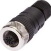Gniazdo kablowe kątowe połączenie lutowane fi3-6,5mm 4A 240V -25-90stC M12 żeńskie 4pin IP67 VK003024