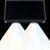 LXSO700116 Solar wall light, outdoor, 2-light, CCT, IP54