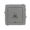 DECO Wyłącznik 2-biegunowy w stylu amerykańskim szary mat 27DWPUS-9 KARLIK