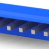 Pin header, 9 pole, pitch 3.96 mm, straight, blue, 3-1123723-9