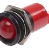 Lampka kontrolna do montażu panelowego 24V ac/dc, czerwona 22mm LED Końcówka lutownicza RS PRO