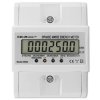 Qoltec Trójfazowy elektroniczny licznik miernik zużycia energii na szynę DIN 400V 100A LCD 4P