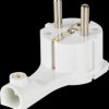 Earthing contact plug type EF - CEE 7/7, white
