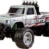Amewi szary Szczotkowy 1:64 Model samochodu RC Elektryczny Monstertruck 2WD RtR 2,4 GHz zawiera akumulator i kabel do ła