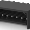 Pin header, 7 pole, pitch 2.54 mm, straight, black, 2-644861-7