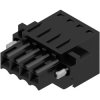 Socket header, 4 pole, pitch 3.5 mm, straight, black, 1691130000