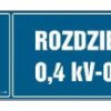 ZNAK - HI007 Rozdzielnia 0.4 kV-0.5 kV 45 x 15 cm FN - Folia samoprzylepna