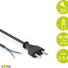 50085 Kabel mit Eurostecker mit offenen Enden, 1,5 m, Schwarz