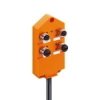 Koncentrator aktuator/sensor z wskaźnikami LED 4-porty gniazda M12 5-polowy 2 sygnały na gniazdo ASBV 4/LED 5-256/5 M
