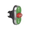BACO BA223987 L61BA22 Triple Head Pushbutton Chrome Green/Red