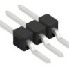 Pin header, 3 pole, pitch 2.54 mm, straight, black, 10050163