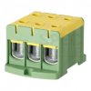 Listwa zaciskowa 3-torowa Al/Cu 35-150mm2 na szynę TH35 żółto-zielony FJ-E150/3/D HEDO