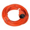 Przedłużacz ogrodowy 1-gniazdo b/u 10A 20m /OMY 2x1,5/ pomarańczowy PS-160