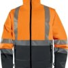 Kurtka ostrzegawcza Softshell z poliestru Stretch, kl.2, kolor ​Pomarańczowy fluo-szary, rozmiar: M, FASTORTM