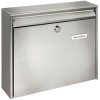 Burg Wächter 20200 BORKUM Letterbox Spacious Stainless Steel Silver