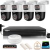 Zestaw monitoringu IP Dahua 4 kamery obrotowe 2MP+2MP z dyskiem 1TB