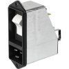 Suppressor filter IEC plug C20, 50 to 60 Hz, 16 A, 250 VAC, 0.6 mH, faston plug 6.3 mm, EF12.0885.2110.01