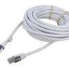 Kabel USB 3.1 RJ45 wtyk, USB C wtyk niklowany 7,5m biały PVC 74179
