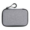 Etui Na Słuchawki Pokrowiec Case 140x100x40mm Szary Pudełko Z Siatką