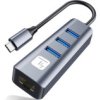 Karta Sieciowa Adapter Usb-C 3.1 Gigabit Rj45 Hub 3X Usb Idata Usb-Etgiga3ca